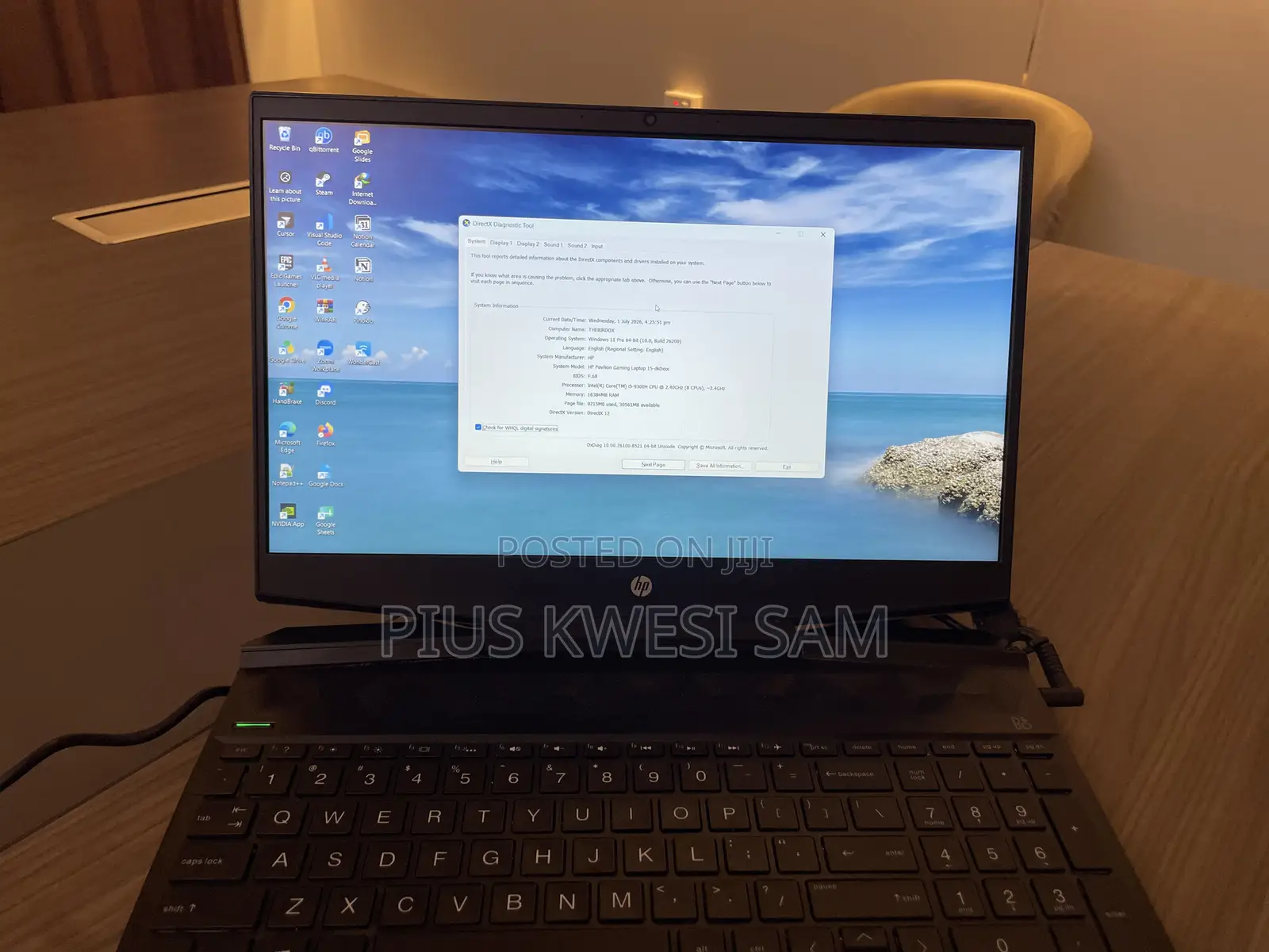 Laptop HP Pavilion 15 16GB Intel Core i5 SSD 1.5T