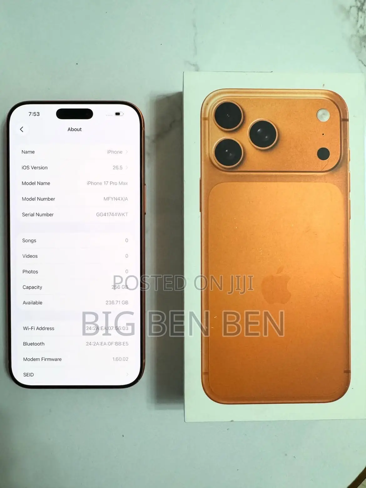 Apple iPhone 17 Pro Max 256 GB Orange