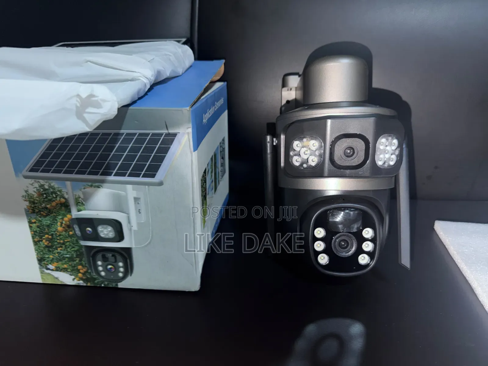 Solar 4g Double Lens 12mp CCTV Security Camera, Eseecloud Waterproof