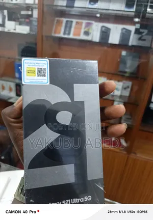 New Samsung Galaxy S21 Ultra 5G 128 GB Black