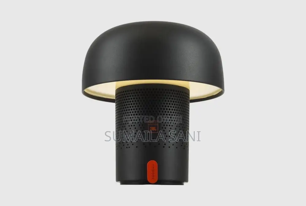 Sensa Black 8inchs Outdoor Led Lamp With Bluetooth Enabled JBL Speaker