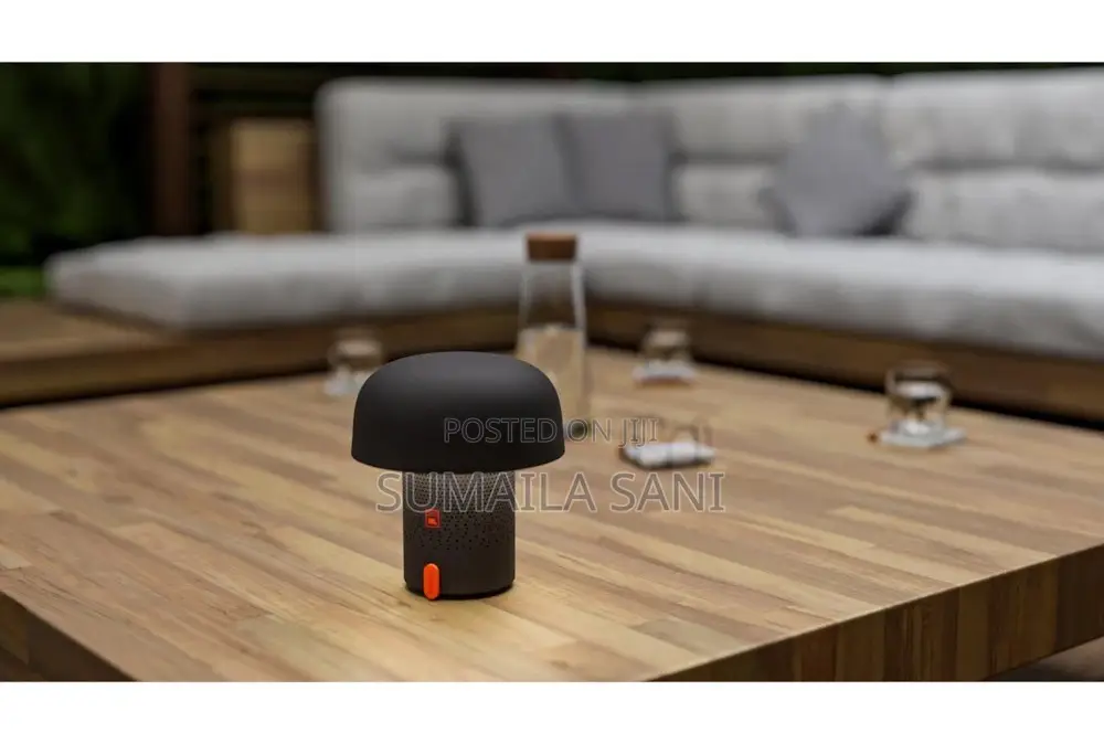 Sensa Black 8inchs Outdoor Led Lamp With Bluetooth Enabled JBL Speaker