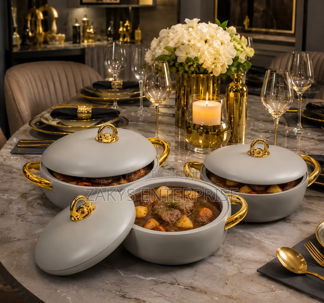 Luxury Food Warmer 3set