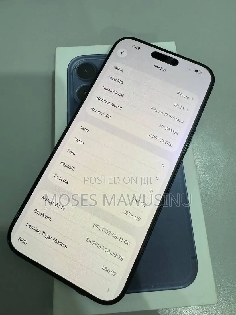 Apple iPhone 17 Pro Max 256 GB Blue