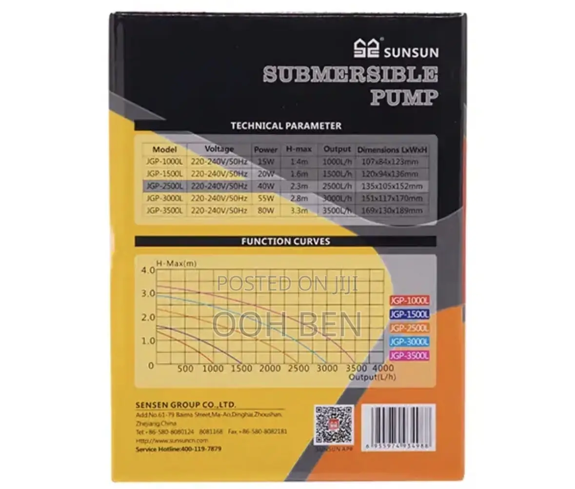Sunsun Jgp 3500 Submersible Pump