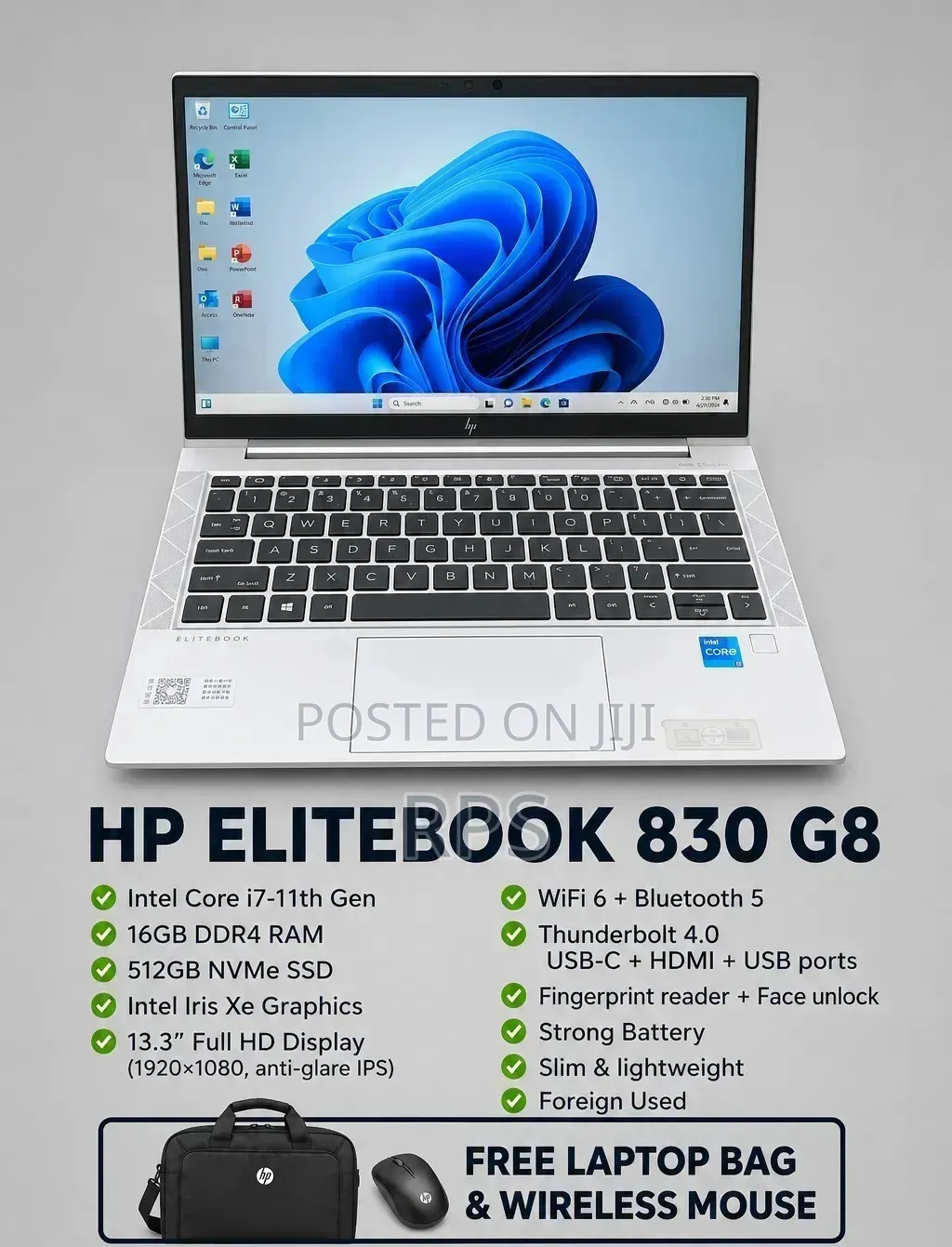 Laptop HP EliteBook 830 G8 16GB Intel Core i7 SSD 512GB