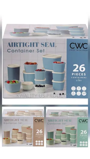 CWC Plastic Food Storage Container Set - 26 Piece