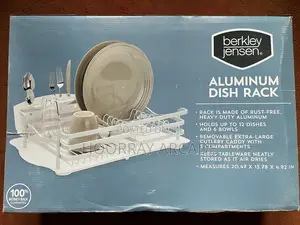 Berkley Jensen Aluminum Dish Rack - Rust-Free, Heavy-Duty Aluminum