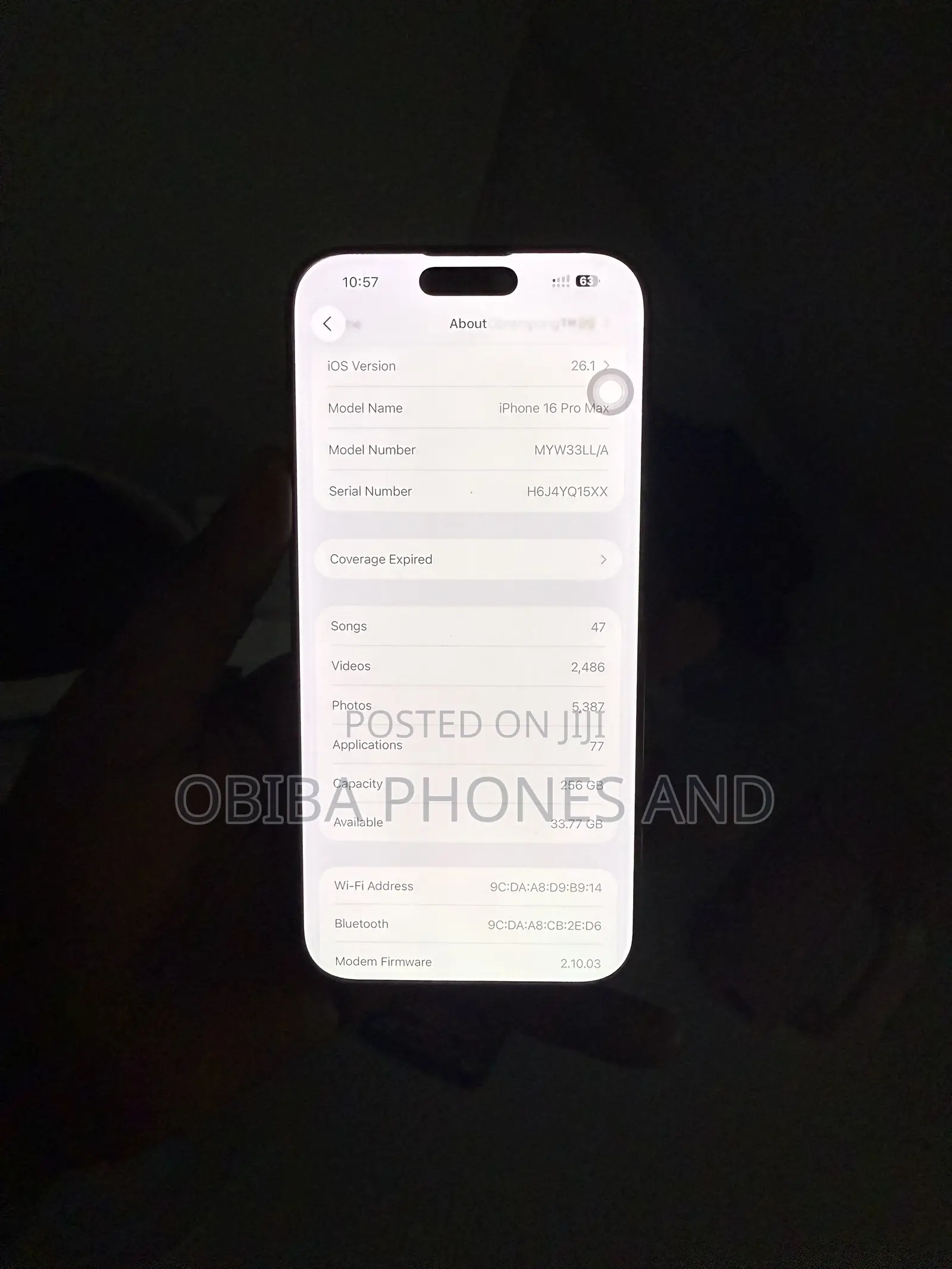 Apple iPhone 16 Pro Max 256 GB Black