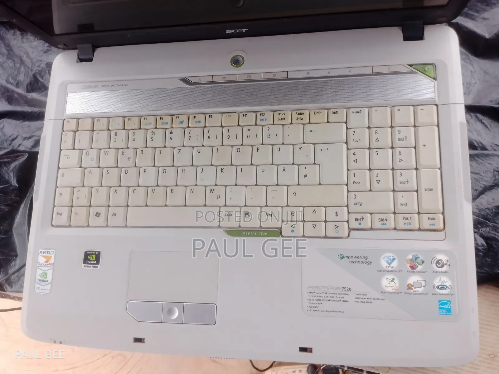 Laptop Acer Aspire 3 4GB Intel HDD 160GB