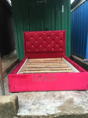 Luxury Fabric Upholstered Bed Frame – Brand New