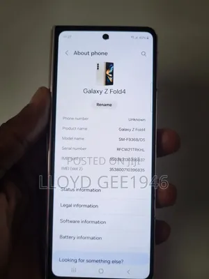 Samsung Galaxy Z Fold4 256 GB Rose Gold