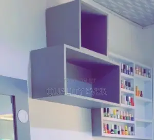 A Salon Or Home Dressing Mirror With Light Shelves For Sale