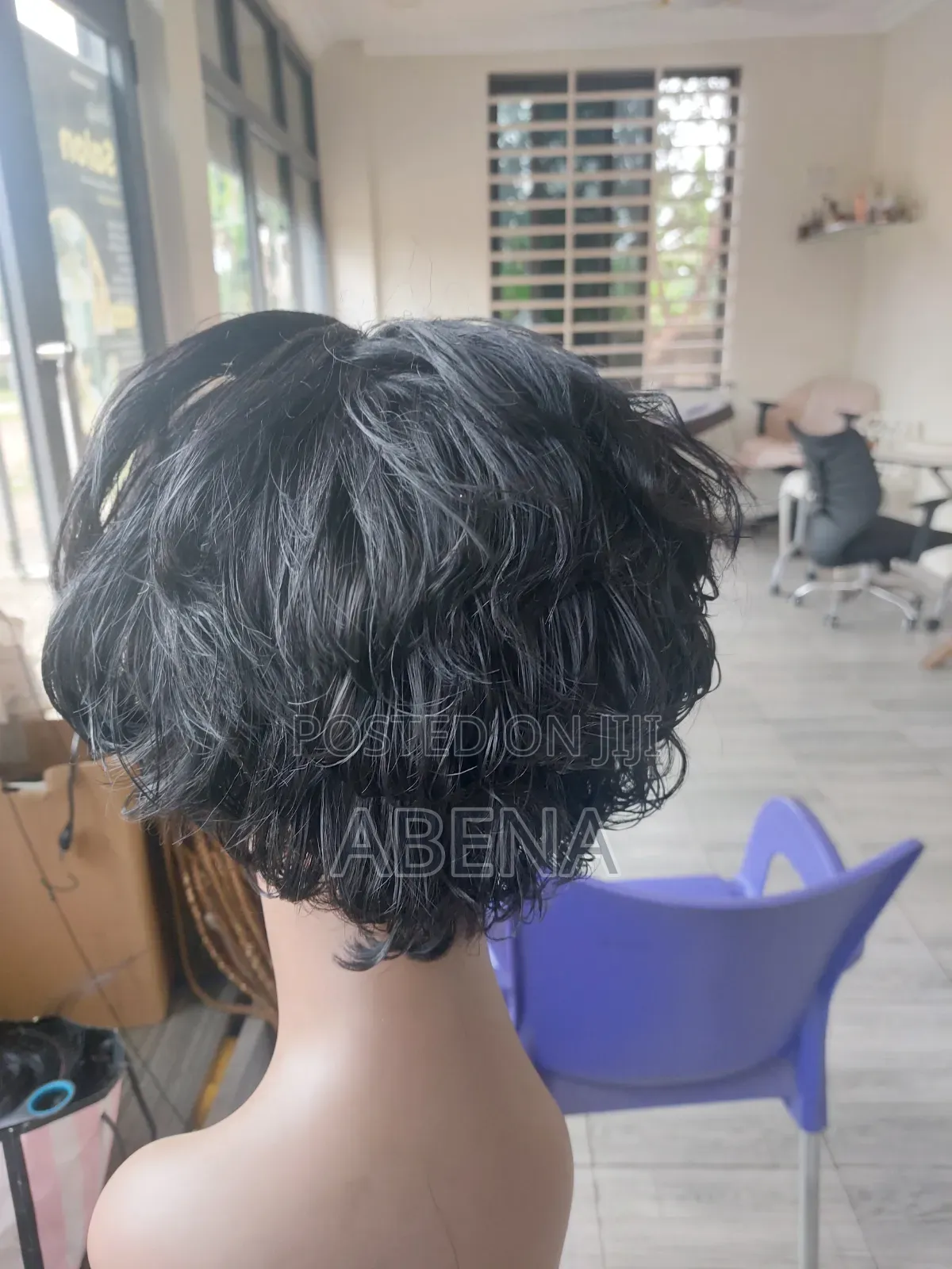 Lace Front Wig Styled in a Pixie Cut.