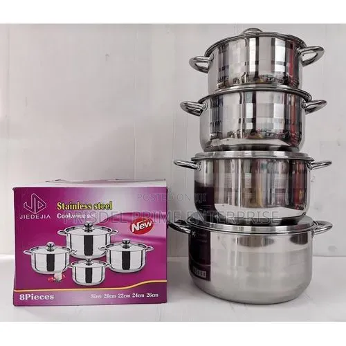 4 Pieces Stainless Steel Cooking Set
