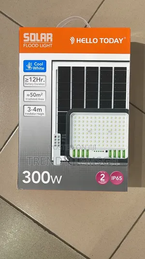 300w Solar Flood Light – Waterproof Outdoor Led Light With Remote
