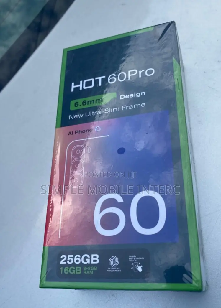 New Infinix Hot 60 Pro 256 GB Black