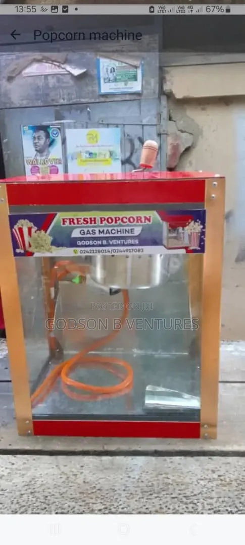 Gas Popcorn Machine