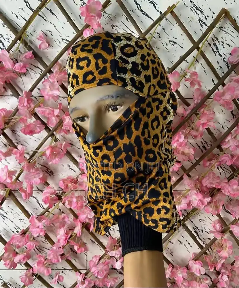New Cheetah Color Stretchy Lightweight Ski Mask