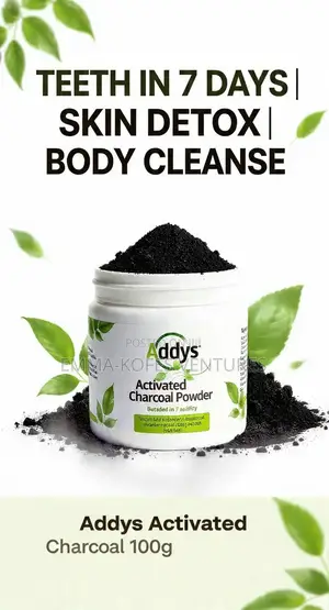 Addys Activated Charcoal Powder 100% Natural Detoxifier