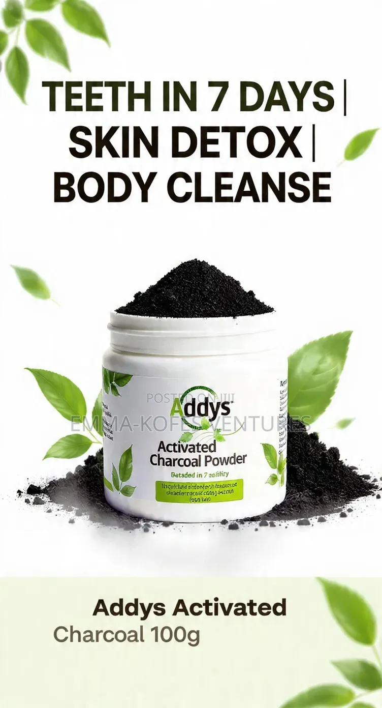 Addys Activated Charcoal Powder 100% Natural Detoxifier