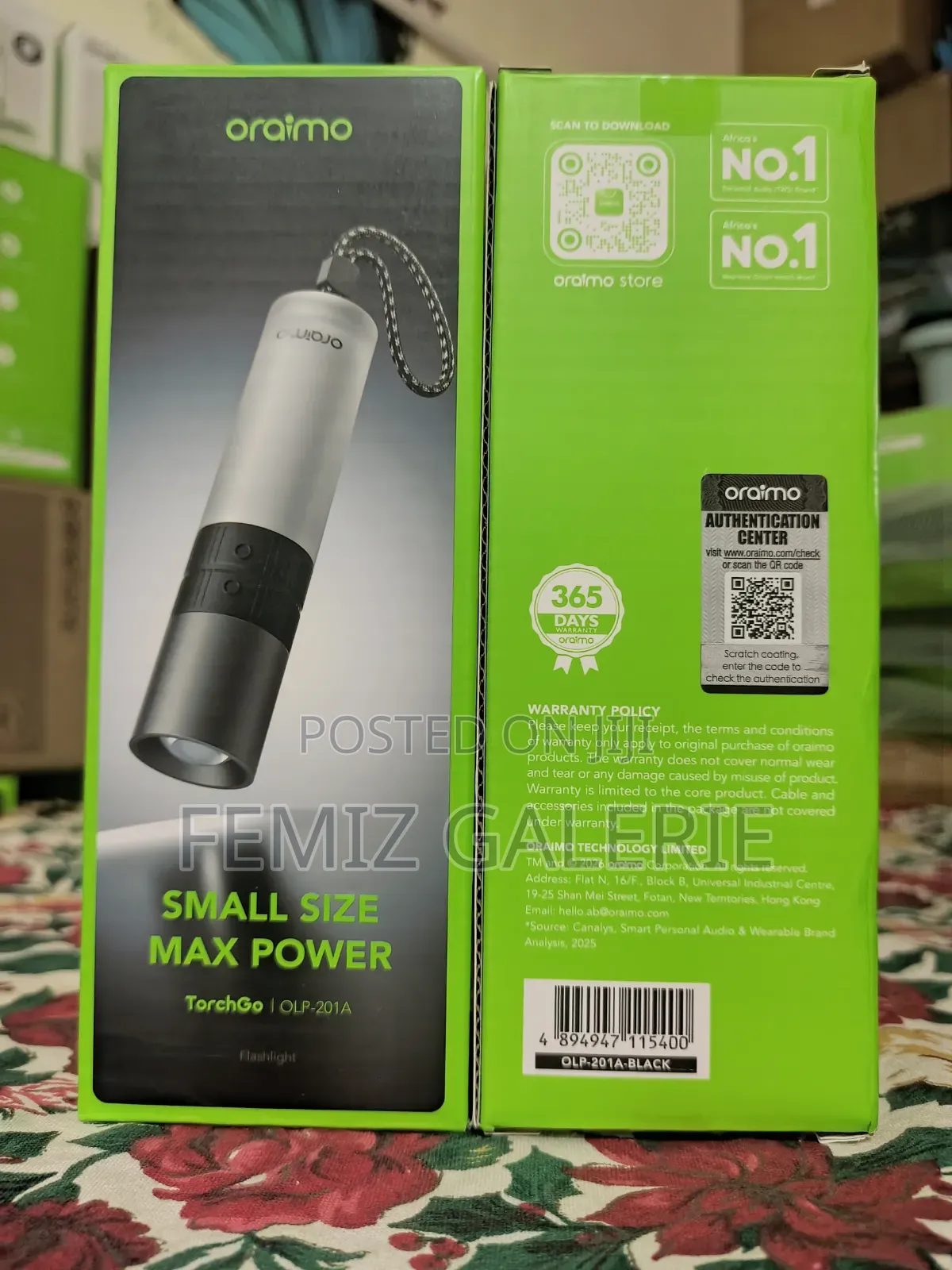 Oraimo Torchgo Portable Compact Powerful Flashlight