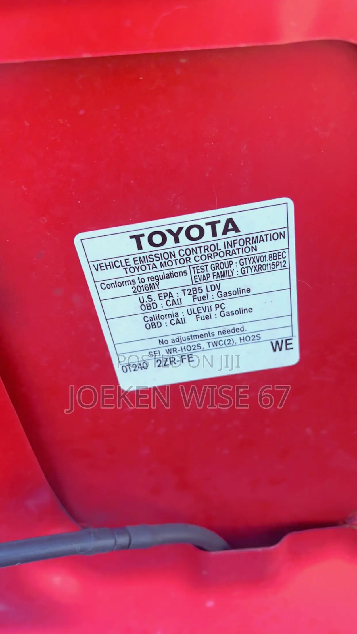 Toyota Corolla LE Eco 4dr Sedan (1.8L 4cyl CVT) 2016 Red