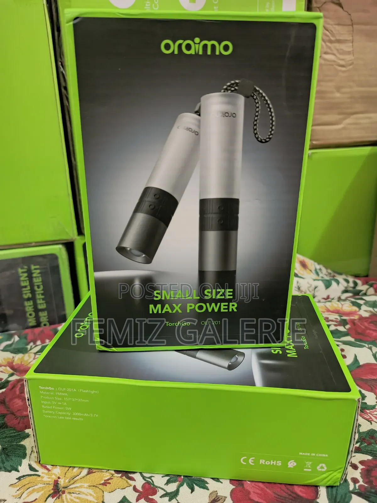 Oraimo Torchgo Portable Compact Powerful Flashlight - 2in1 Box