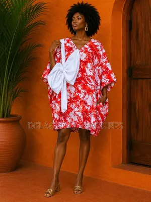 Ankara African Print Short Bubu Dress