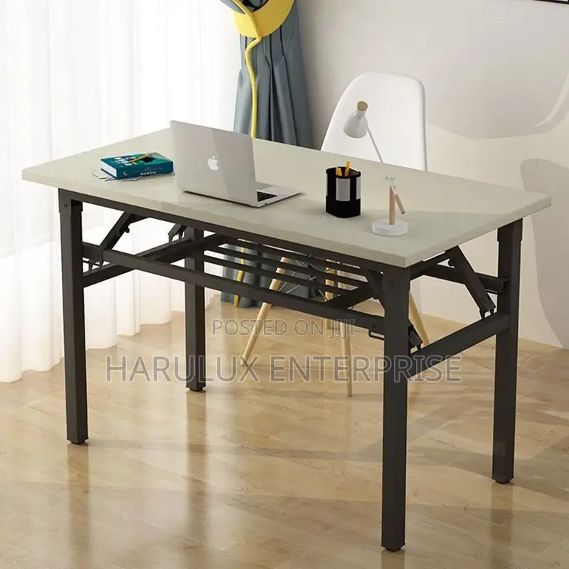 Foldable Office Desk – 120cm, Strong Metal Frame