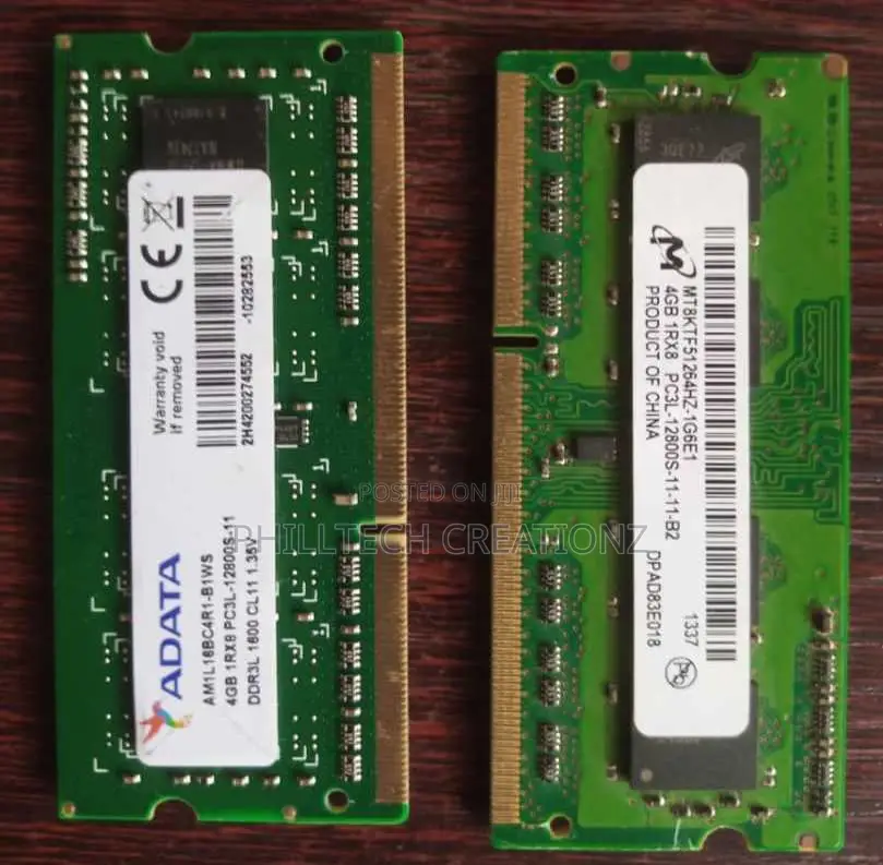 Laptop Ram Ddr3l 4gb Memory