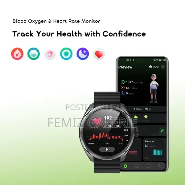 Oraimo Watch Nova 2r 1.43" Amoled 35-Day Standby Smart Watch