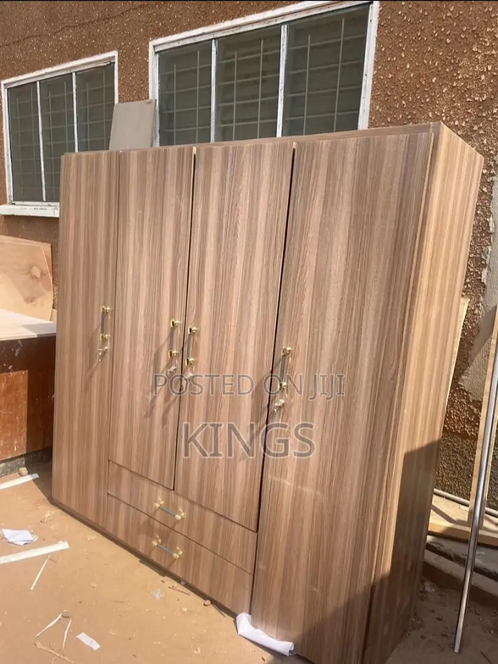 Brand New 4-in-1 Wooden Wardrobe (Payment on Delivery)