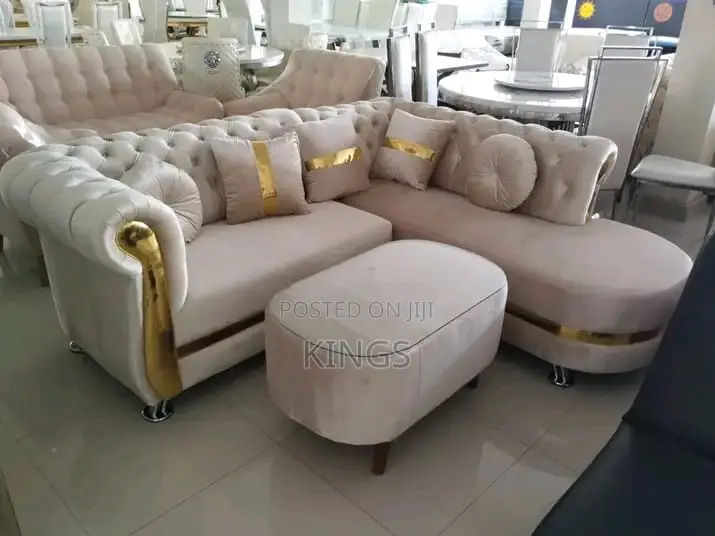 Luxury Living Room L-Shape Sofa (Pay on Delivery)