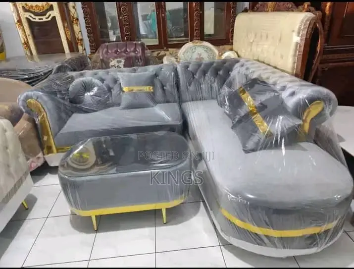Luxury Living Room L-Shape Sofa (Pay on Delivery)