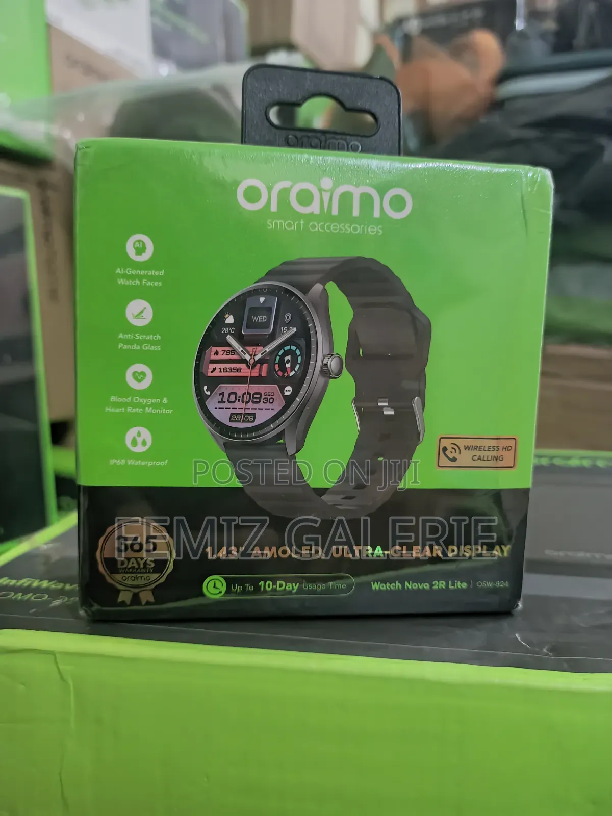 Oraimo Watch Nova 2r Lite 1.43" Amoled 30-Day Standby Smart Watch
