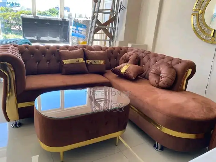 Luxury Living Room L-Shape Sofa (Pay on Delivery)