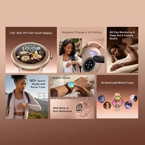 Oraimo Watch Muse 2 Lite 1.26'' Ip68 Chic Versatile Smart Watch