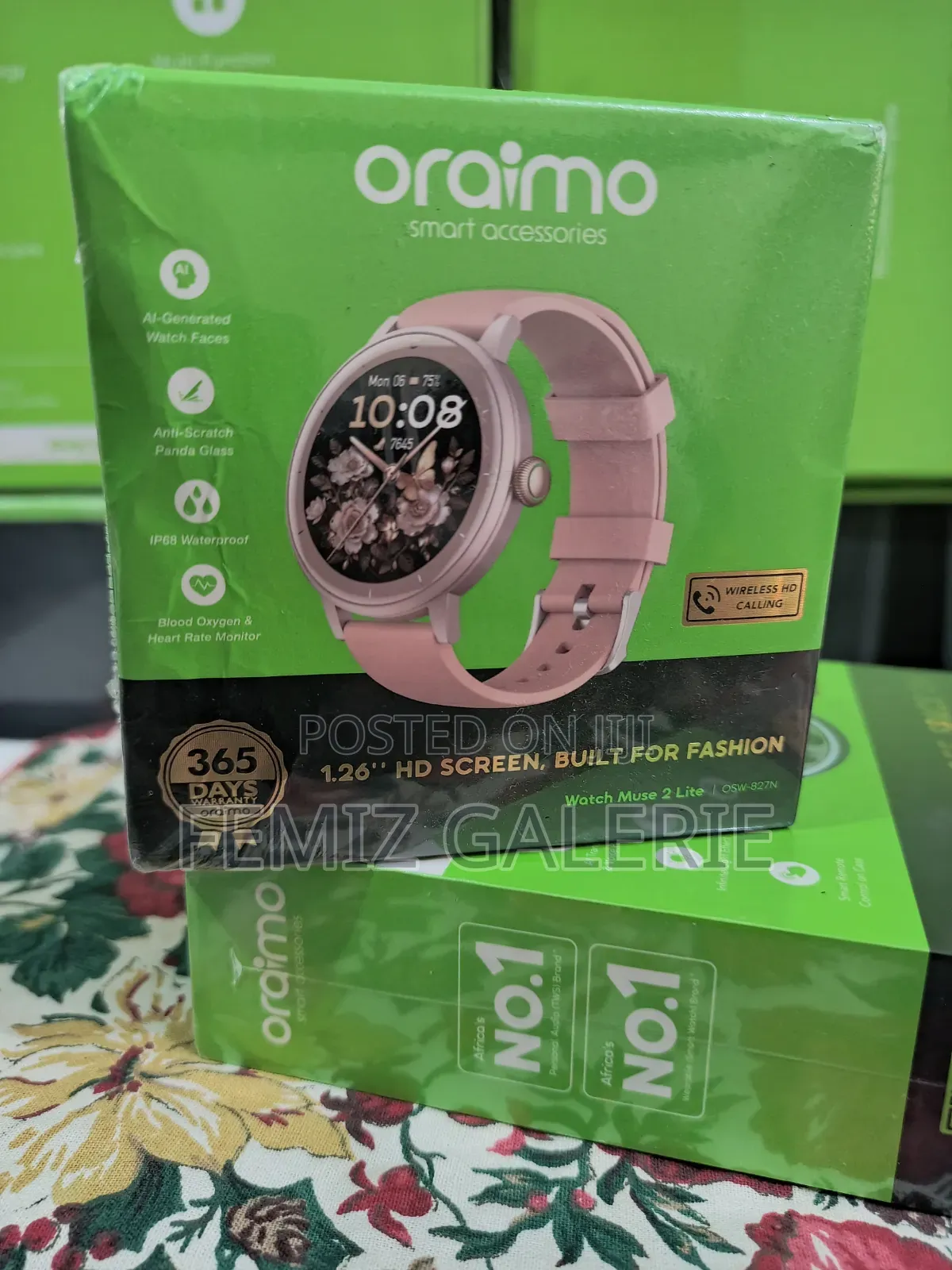 Oraimo Watch Muse 2 Lite 1.26'' Ip68 Chic Versatile Smart Watch