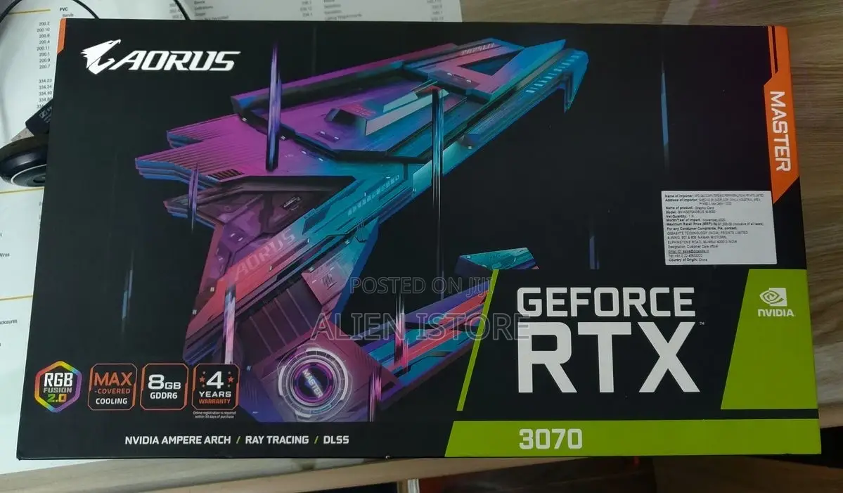Nvidia RTX 3070 8gb Auros Master