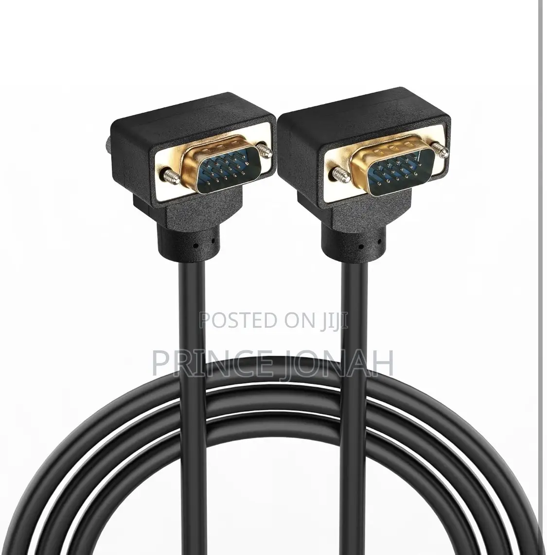 Right Angle Vga Cable 15 Pin Full Hd 1080p High Resolution 1.5m