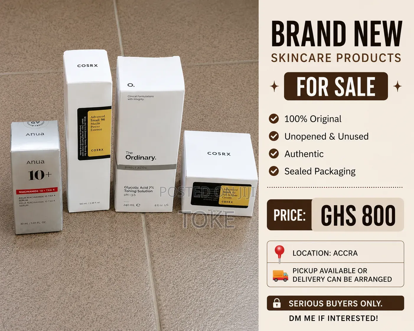Brand New Original Skincare Bundle – Cosrx, the Ordinary Anua