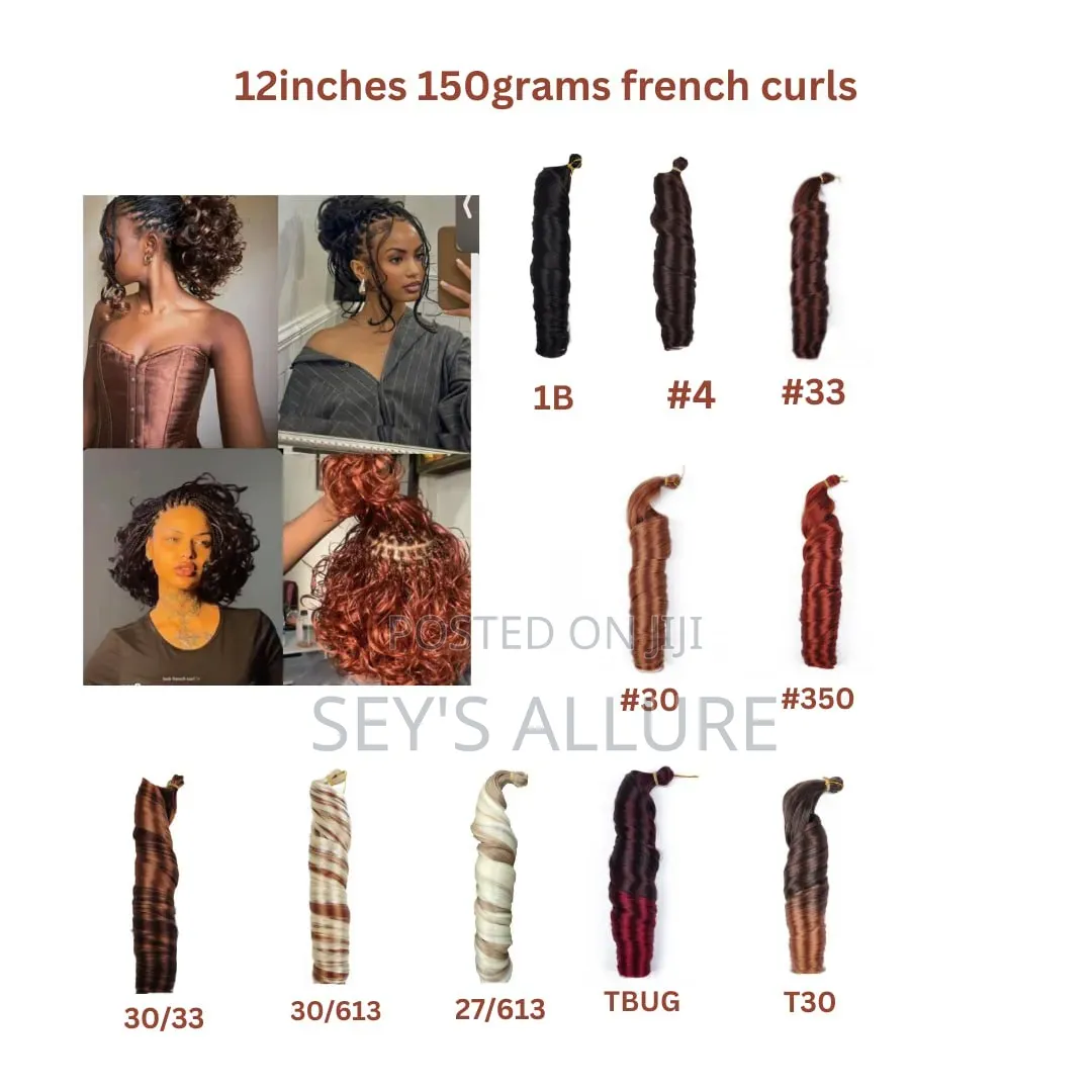 24inches And 12inches French Curls