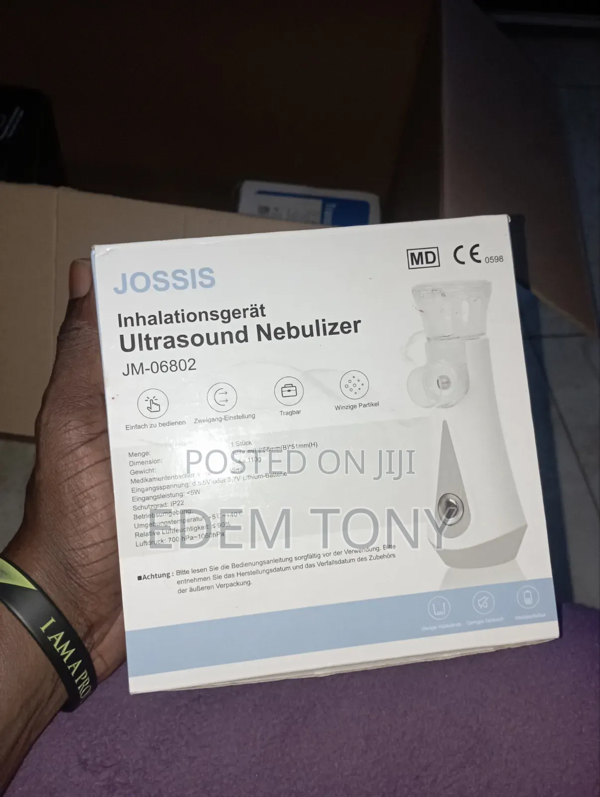 Jossis Jm-06802 Portable Ultrasound Nebulizer