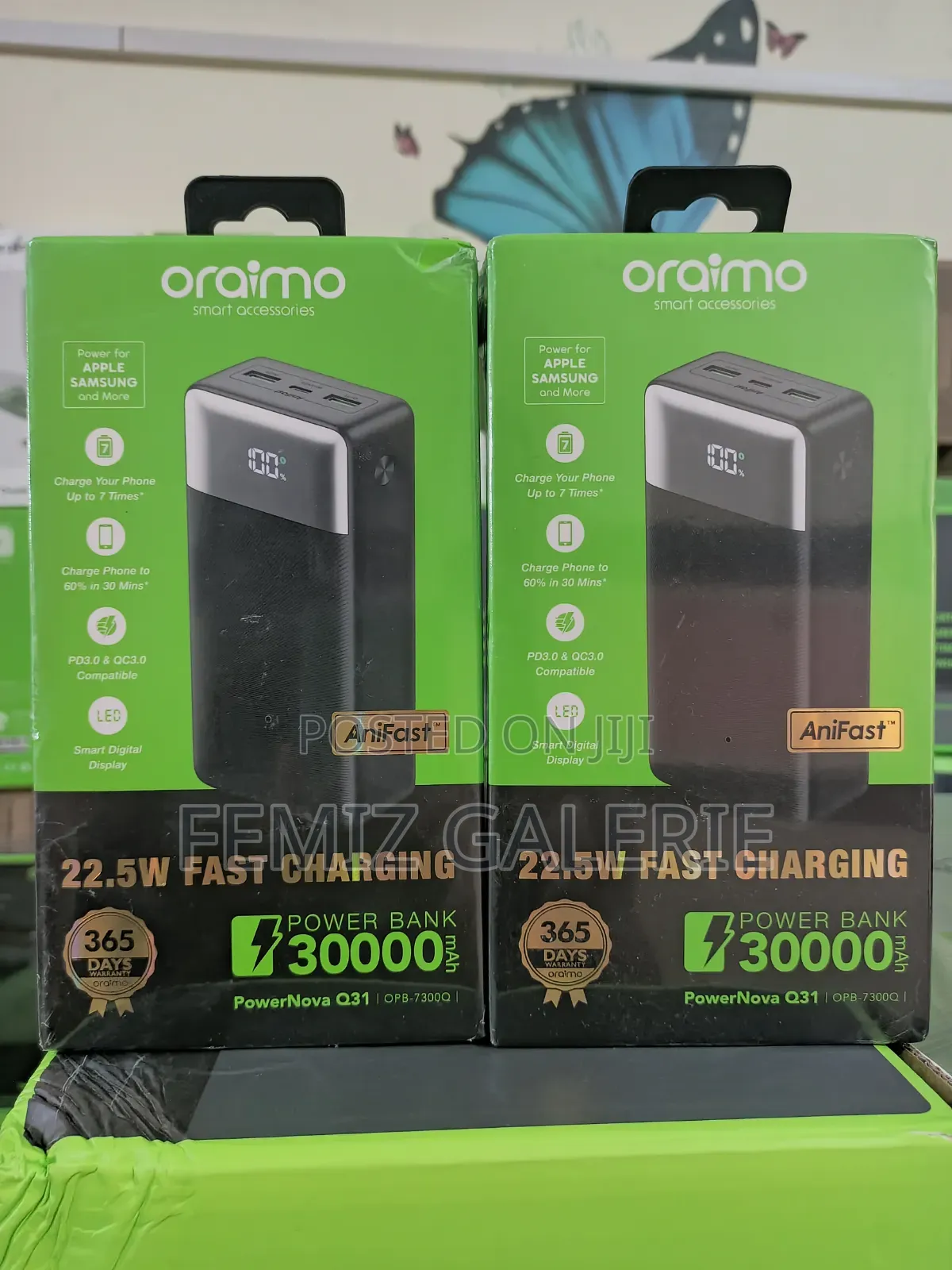 Oraimo Powernova Q31 30000mah 22.5w Fast Charging Power Bank