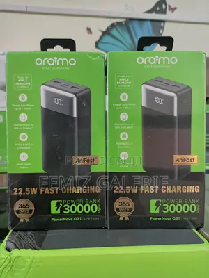 Oraimo Powernova Q31 30000mah 22.5w Fast Charging Power Bank