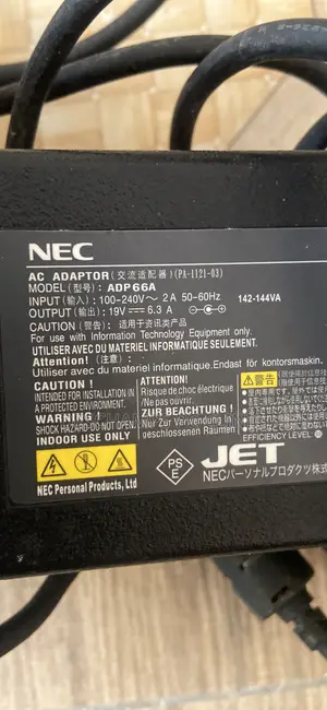 Nec AC Adaptor Charger