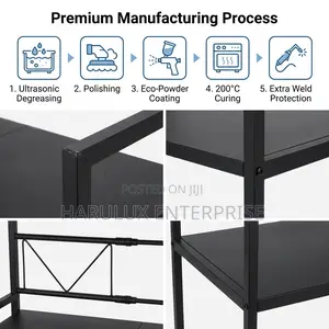 Adjustable Kitchen/Microwave Storage Rack – 75.5cm × 65cm × 36.5cm