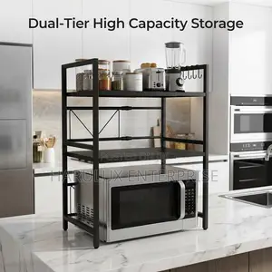 Adjustable Kitchen/Microwave Storage Rack – 75.5cm × 65cm × 36.5cm