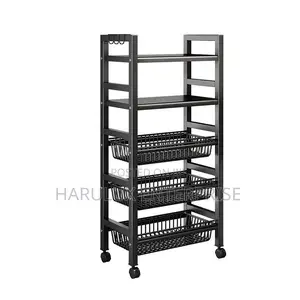 5-Tier Kitchen Storage Rack – 127×50×33cm